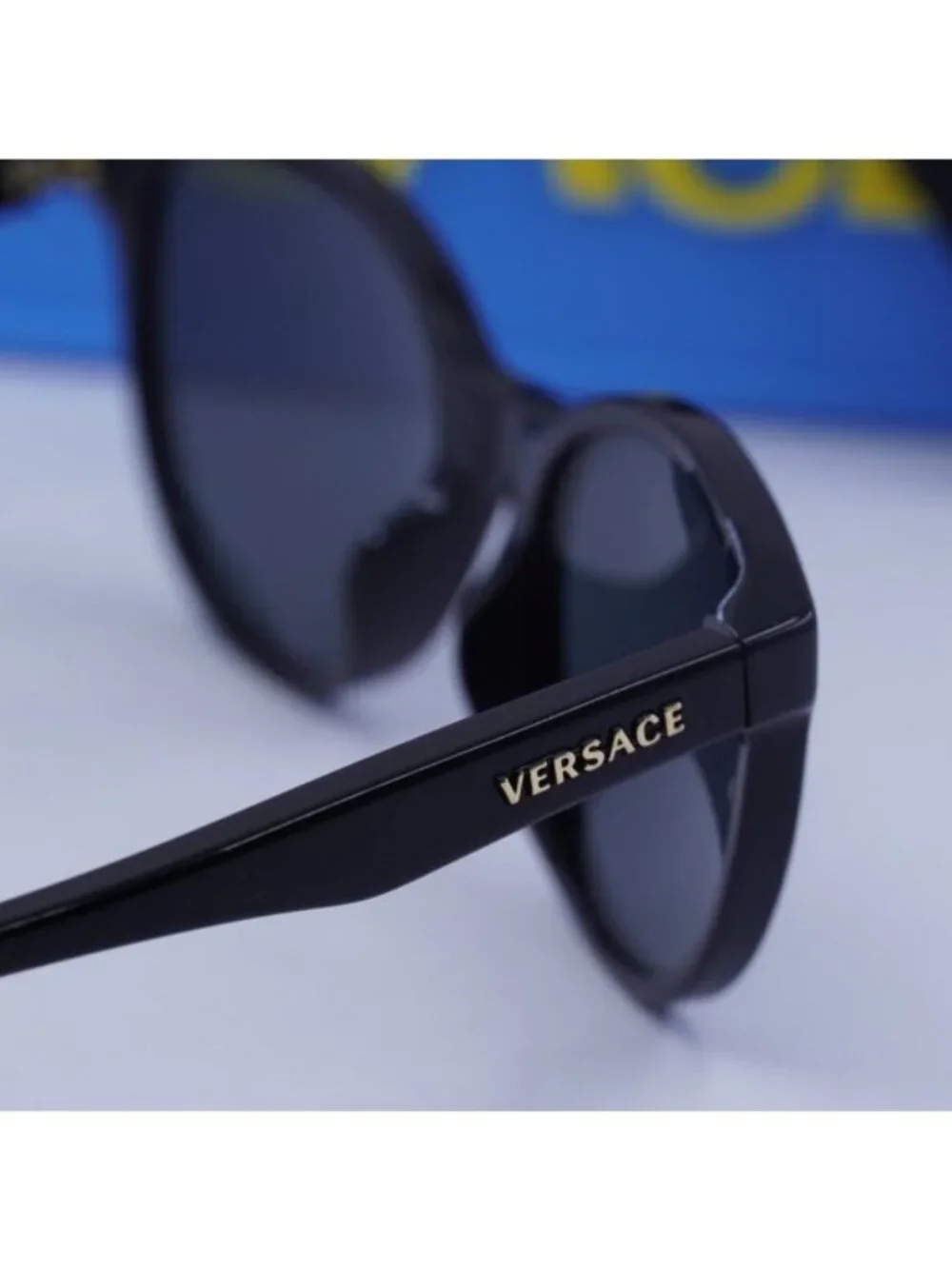 Versace Kids VK4427U GB1/87 Cat Eye Sunglasses - Black/Dark Grey